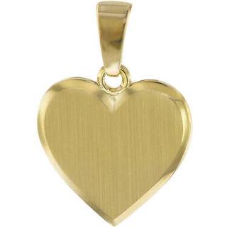 trendor 08613 Gravur-Anhänger für Damen Gold 585 / 14 K Herz mit Namen