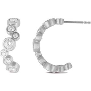 byBiehl - Stardust Hoops i sølv med små sten - 4-4605a-r