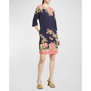 Etro Floral shift dress - multicoloured - S