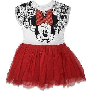 Disney Minnie Mouse Toddler Girls Dress White/Red 4T