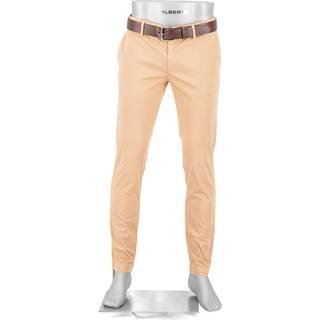 Alberto Herren Cotton Hose orange Slim Fit