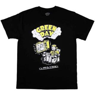Green Day Skjorte Longview Doodle Unisex Black M