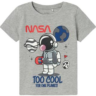 Name It Grey Melange Nasa T-shirt - Str. 4y 104cm