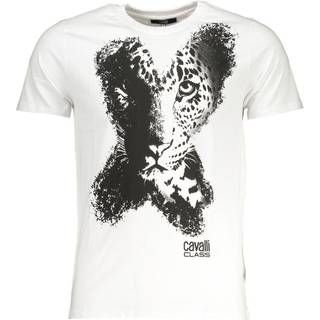 Cavalli Class White Cotton T-Shirt