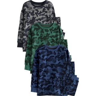 Next Grey/Blue/Green Camouflage Long Sleeve Pyjamas 3 Pack (3-16yrs)