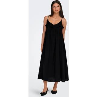 JDY - Sort - Jdyzeena Life S/L Frill Maxi Dress - X-Small