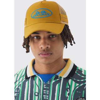 Mens Official Embroidered Mesh Panel Cap In Yellow