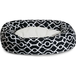 Majestic Pet Athens Sherpa Bagel seng 32-tommer sort