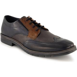 bugatti Herren Derby blau Glattleder