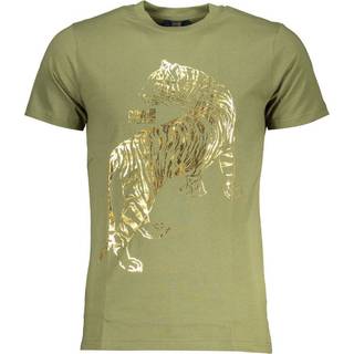 Cavalli Class Green Cotton T-Shirt