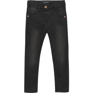 Minymo Pige Jeans i økologisk bomuld - Grey Black - 140