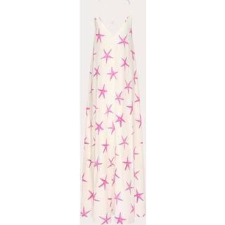 Valentino Printed silk gown - white - XS