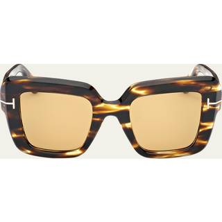 TOM FORD Kvinde FT1157 ESME 52E Solbriller Acetat Firkantet Normal