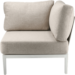 1898 Santander modulsofa hjørnemodul Hvid-beige