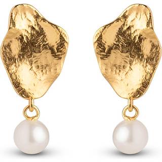 Enamel Caia Øreringe 18 kt. Forgyldt Sølv E374GM - Dame - 925 Sterling Silver