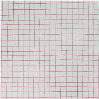 Stoff Karo mint-neon 25x70cm beschichtet - Mint, Neon