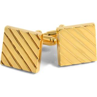 Guld Stribede Manchetknapper