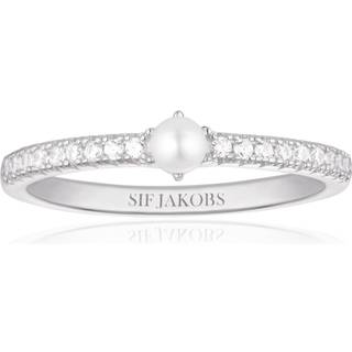 Sif Jakobs - Ellera Perla ring i sølv med sten - r12284-cz-ss