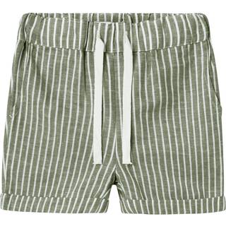 Name It Oil Green Stribede Shorts