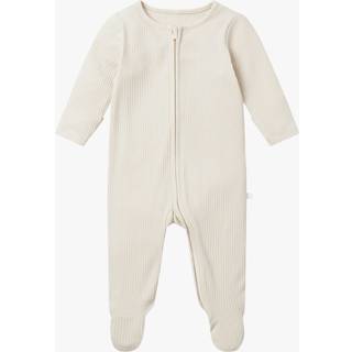 Mori MORI Ribbed Stretch Supersoft 2 Way Zip Sleepsuit