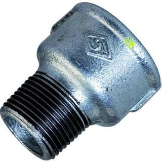Spidsmuffe 1" x 1/2" galvaniseret