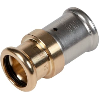 Henco pres muffe-overgang alu/stålrør 20 x 18 mm Cusi