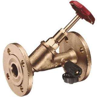 Kemper Weser fristrømsventil dn40 flange rødgod