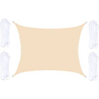 Solsejl 4 x 4 m - Beige