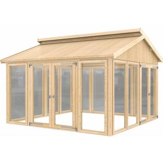 Plus redskabsrum/drivhus 12,25m2 model 21 350x283x350cm ubeh.