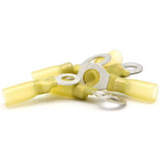 Ringkabelsko med limende krympeflex Oceanflex, Ø5.3 mm, passer kabel 4 - 6 mm², 10-pack, Gul