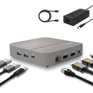 NÖRDIC USB-C dockningsstation 1 til 10 1x8K30Hz HDMI 1x4K60Hz HDMI 1xUSBC PD 100W 1xUSB-C 5Gbps 3xUSB-A 5Gbps 1xSD 1xMicroSD 1x3,5mm lyd