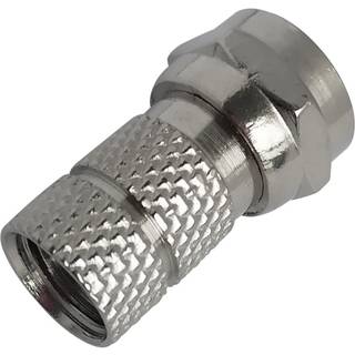 Deltaco F-stik Twist-On kabeladapter 7MM, 2 stk ➞ På lager - klar til levering