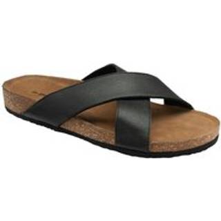 Dunlop Dunlop Black Crossover Footbed Mens Mules