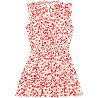 Poupette St Barth Kids Triny printed dress - red - Y 8