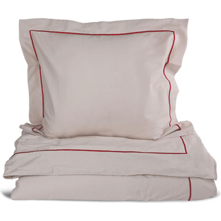 Sagaform Carl sengesæt 150x210 cm Beige-vinrød
