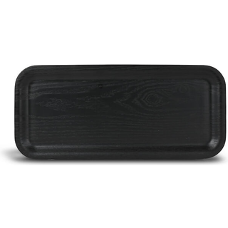 Sagaform Hanna lang tallerken 34x15 cm Sort