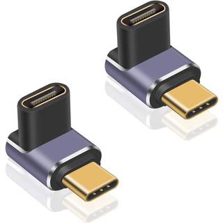 NÖRDIC USB4 vinklet adapter han til hun 40G 8K60Hz PD100W
