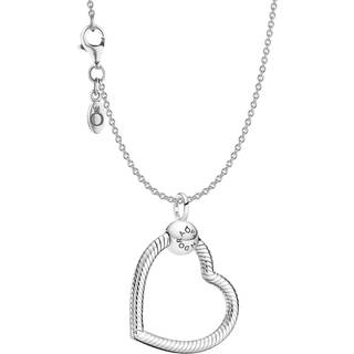 Pandora 51757 Damen-Kette Silber 925 mit Anhänger Moments Heart O