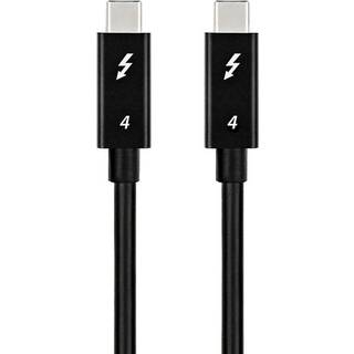 NÖRDIC Intel Certified 1m Thunderbolt 4 USB C kabel 40Gbps 100W opladning 8K video kompatibel med USB 4 og Thunderbolt 3
