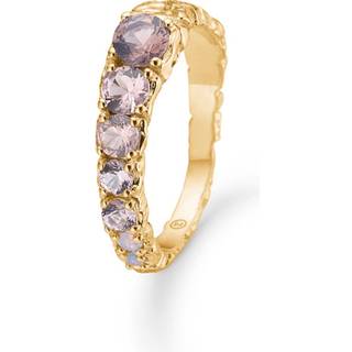 Studio Z - Fountain guldbelagt sølv ring med lilla zirkonia - 8247810