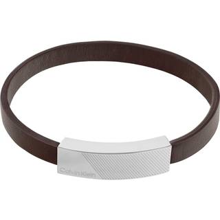 Calvin Klein 35000415 Herren-Armband Architectural Lines Edelstahl Braun