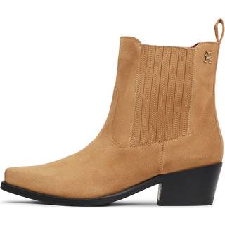 TH Monogram Suede Cowboy Boots