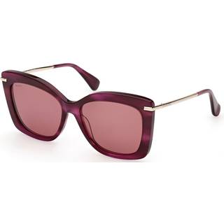 Max Mara Kvinde MM0101 BETH1 83W Solbriller Acetat Violet Blå Sommerfugl Normal