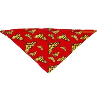 DC tegneserier til k?ledyr hund bandana Wonder Woman Logo Gentagen m?nster Super Adorable Superhelt t?rkl?de til k?ledyr Wonder Woman Dog Bandana