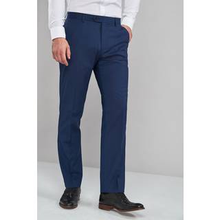 Next Bright Blue Regular Fit Stretch Smart Trousers