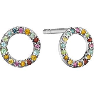 Christina Jewelry World Goals ørestikker i sølv med multi sten
