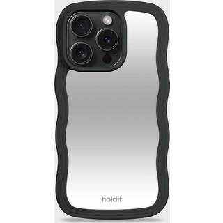 Holdit Mobilcover Wavy Transparent Iphone 15 ProMax - Brun