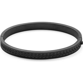 Arie Rope Texture Sort Armbånd