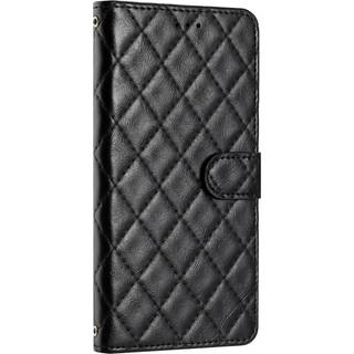EIDERWOOD Motorola Moto G84 Læder Cover m. Pung & Strop - Rhombus - Sort