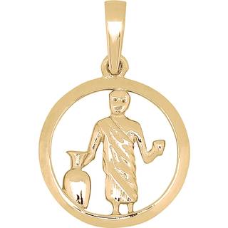 SIERSBØL forgyldt sølv vedhæng VANDMANDEN 15mm